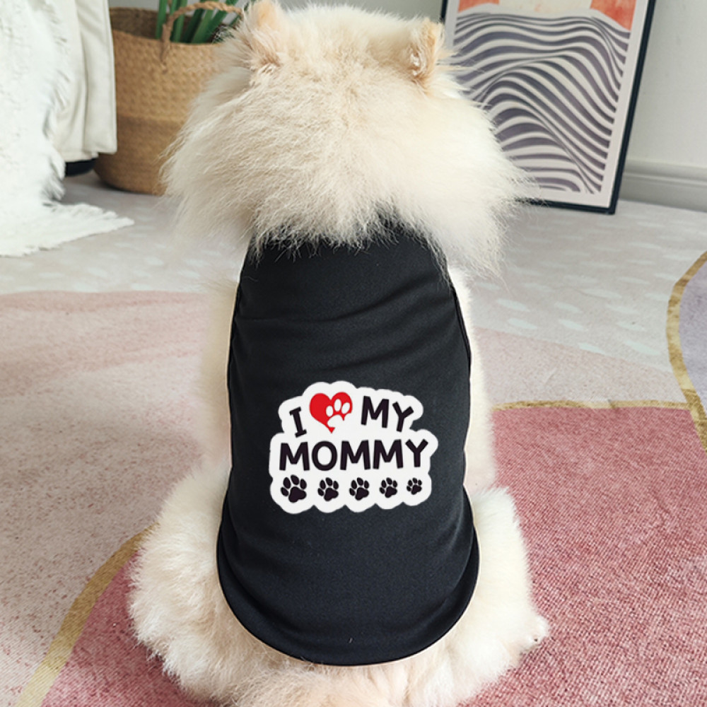 ✨ Hàng Mới Về ✨ Quần Áo Thú Cưng S-2XL Nhiều Màu Tình Yêu Mẹ Và Bố In Hình Tank Top Hoàn Hảo Cho Chó Mèo Nhỏ Và Vừa