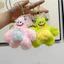 Móc khóa sang trọng đầy màu sắc Furry Yeti sang trọng Trang trí túi búp bê quái vật dễ thương