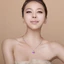 Phong Cách Hàn Quốc Hình Trái Tim Zircon Pha Lê Vòng Cổ Xương Đòn Dây Xích Dành Cho Nữ Nhân Viên Lợi Ích Cưới Du Lịch Lưu Niệm K132