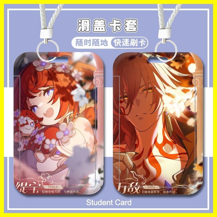 [Zoci] Hộp đựng thẻ Honkai Star Rail Castor Star Iron Aglaea Reverie Hộp đựng thẻ Honkai Star Rail Campus Thẻ bữa ăn Thẻ xe buýt Thẻ trường Thẻ ID Vỏ bảo vệ cứng Aglaea Anaxagoras