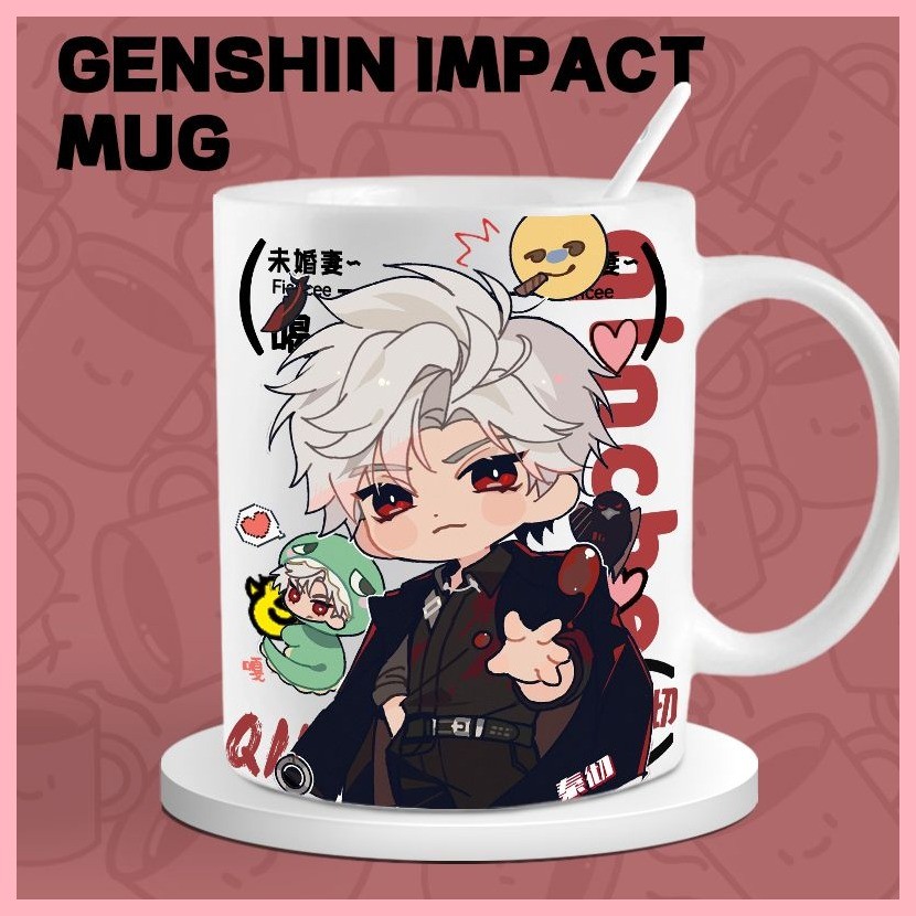 Cup Love and deepspace Sylus [Bộ sưu tập người 2960] Tình yêu và không gian sâu Sylus Trở lại Qiyu Ngày hè Li Shen Qin Che Mug Muỗng ăn sáng Cốc trà Cốc nước văn phòng Quà tặng Xavier Rafayel