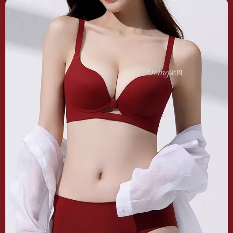Đồ lót liền mạch của phụ nữ ngực nhỏ chống đẩy áo ngực 3/4 cốc áo ngực không dây thoải mái