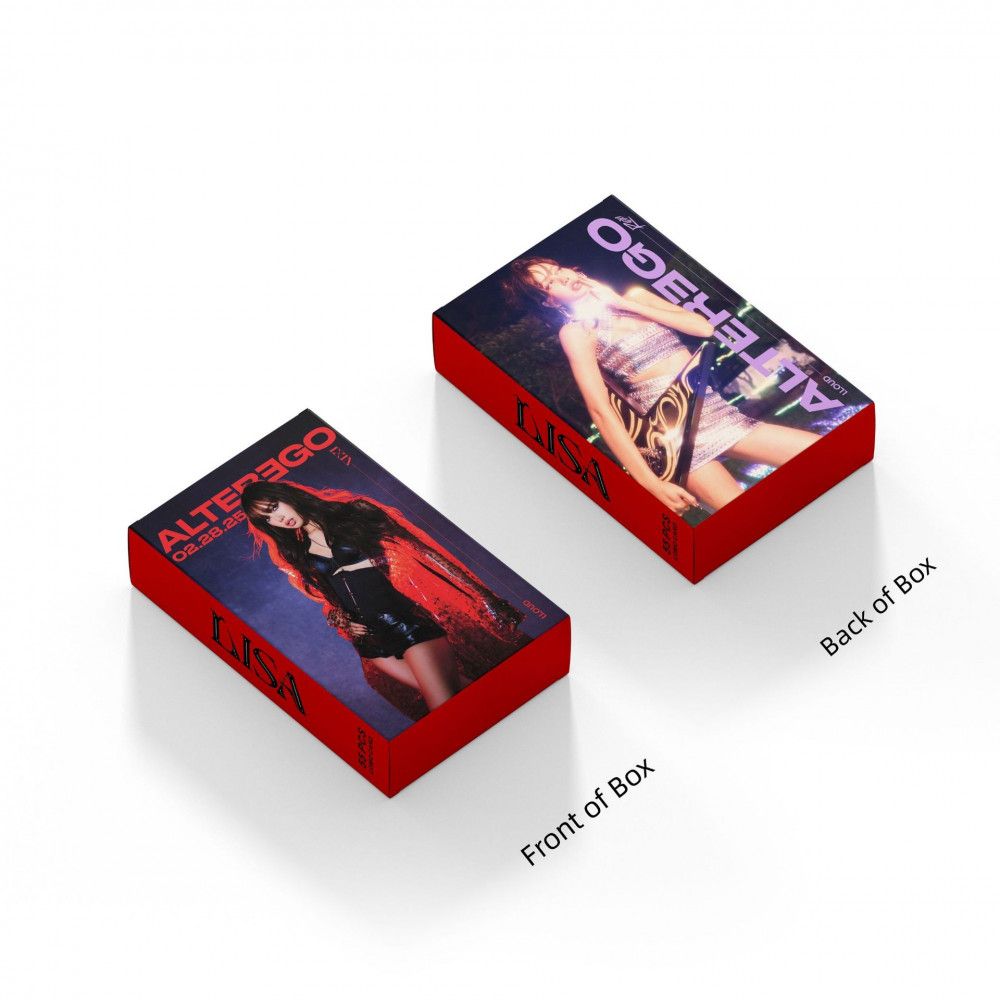 Blackpink Linxx 55 CÁI BLACK PINK LISA Solo Album LOMO Thẻ Photocards Holographic Bộ sưu tập quạt Thẻ hỗ trợ K-Pop Hàng hóa Bộ sưu tập