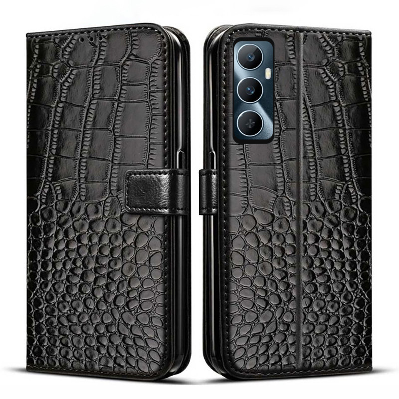 Dành Cho OPPO Realme C65 4G RMX3910 Ốp Lưng Ví Đựng Thẻ Đứng Từ Lật Da Bao Da Realme C65 4G Vỏ Điện Thoại