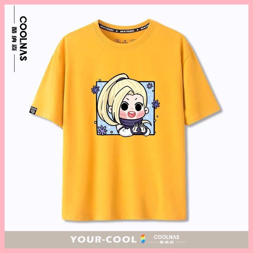 Áo Tay Ngắn Áo Thun Nữ Tay Ngắn Naruto Sasuke Naruto Naruto Naruto Naruto Naruto Sasuke Q Phiên Bản Đầu Tay Ngắn Thiếu Niên Mùa Hè Cotton Nguyên Chất ins Dạo Phố Tất Cả Trận Đấu Cổ Tròn Áo Hyuga Hinata