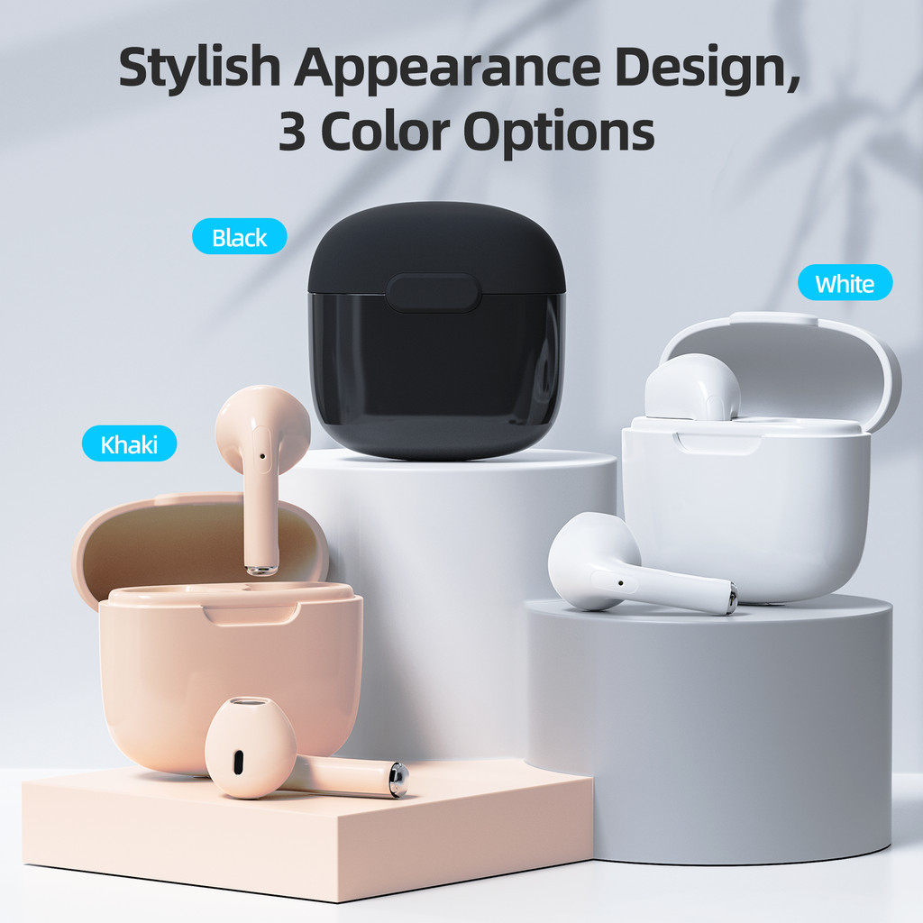 Mô tả GOOJODOQ Tai nghe không dây GOOOJODEQ BT5.3 Tự động ghép đôi Comfort Fit Âm thanh Hi-Fi Điều khiển cảm ứng Type-C Sạc pin 25mAh / 180mAh - 10
