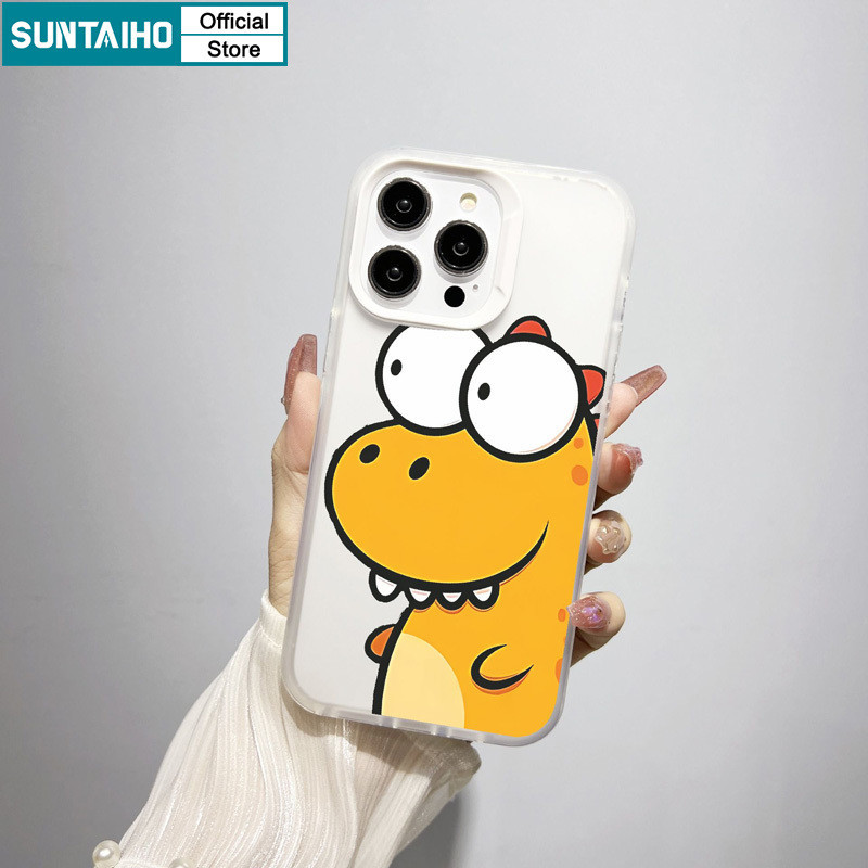 Mô tả Suntaiho Ngộ nghĩnh Hoạt Hình Độc Đáo Họa Tiết Rồng Trong Suốt Mờ Dành Cho Iphone 11 12 13 14 15 16 Pro Max IP 7 8 Plus Iphon X Xs XR Xs Max TPU Silicon Mềm Cao Cấp Chống Sốc Ốp điện thoại - 1