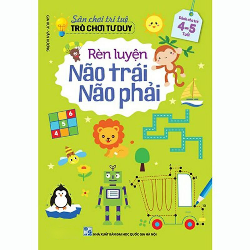 Mô tả Sách - Sân Chơi Trí Tuệ Rèn Luyện Não Trái Não Phải Cho Bé Từ 3-6 Tuổi - 6