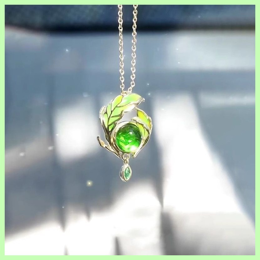 Món quà trang sức mới Genshin Impact Nahida Genshin Tác động Nahida Genshin Tác động Nahida Mặt dây chuyền Vòng cổ trò chơi Anime Mặt dây chuyền ngoại vi Quà tặng vòng cổ hai chiều có giá trị cao