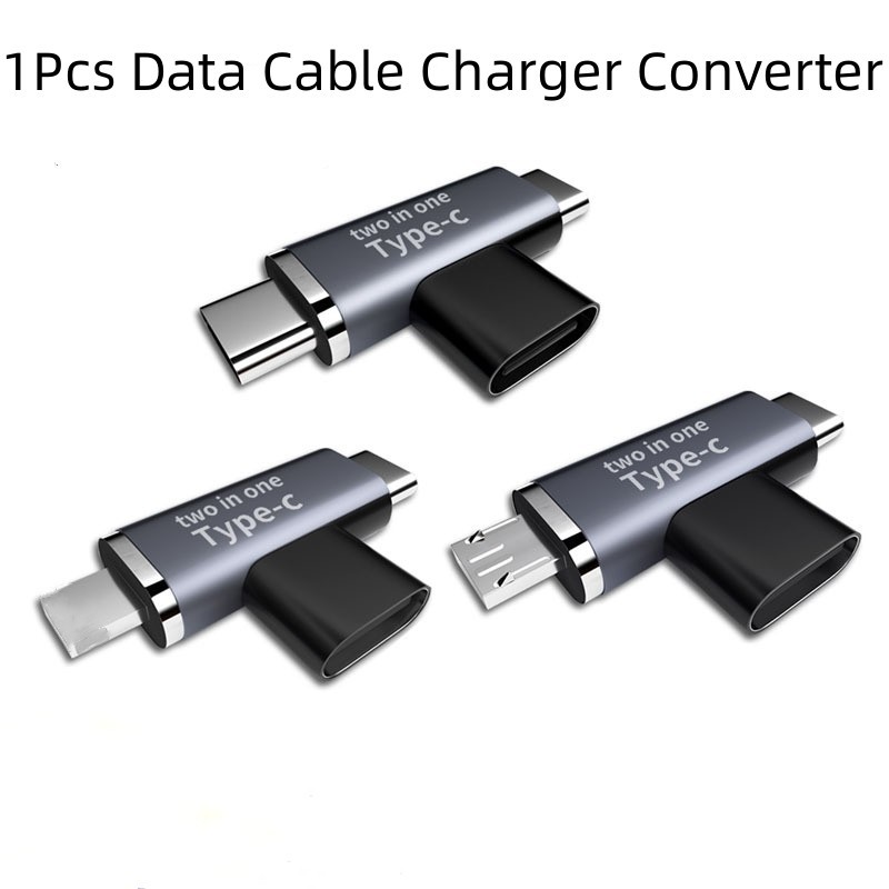 3a 5V 2 trong 1 USB Type C Nữ sang Type-C Micro 8 Pin Nam Adapter Kết ...