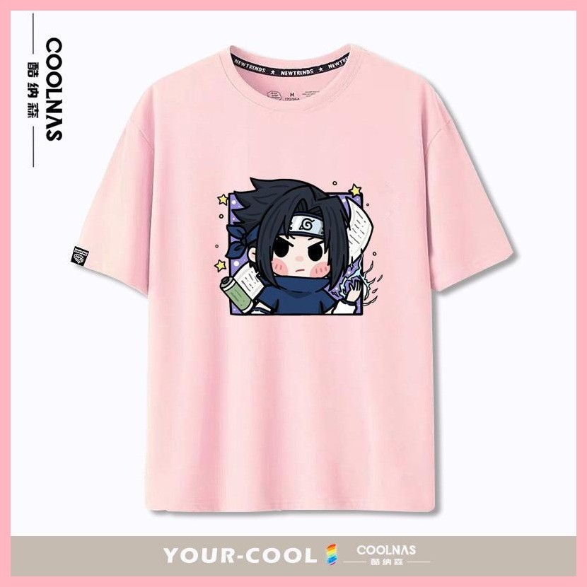 Áo Tay Ngắn Áo Thun Nữ Tay Ngắn Naruto Sasuke Naruto Naruto Naruto Naruto Naruto Sasuke Q Phiên Bản Đầu Tay Ngắn Thiếu Niên Mùa Hè Cotton Nguyên Chất ins Dạo Phố Tất Cả Trận Đấu Cổ Tròn Áo Hyuga Hinata