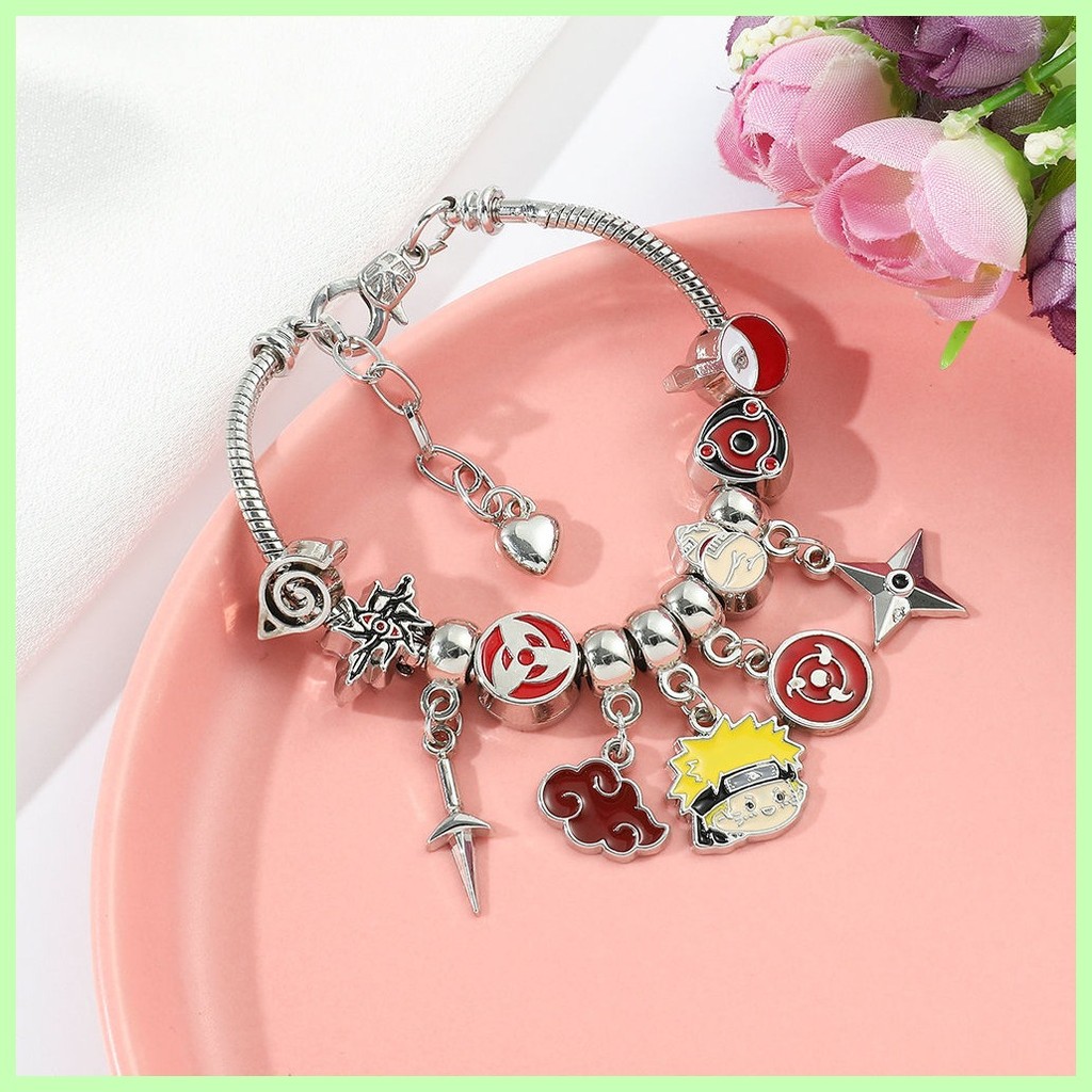 Mới Trang Sức Quà Tặng Naruto Sasuke Mới Anime Nhật Bản Naruto Naruto Pandora Vòng Tay diy Trang Sức Vòng Tay Trang Sức Bán Buôn Kakashi Obito Gaara