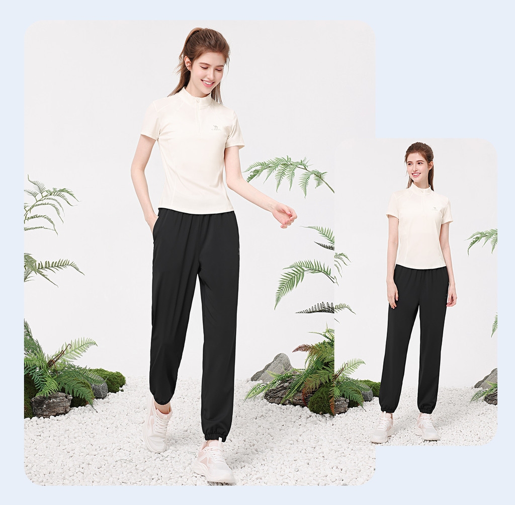 Mô tả Camel CROWN Yoga Phù Hợp Với Nữ Chống Nắng Slim Fit Nhanh Khô Thoáng Khí Thể Thao Hai Mảnh Phù Hợp Với - 9