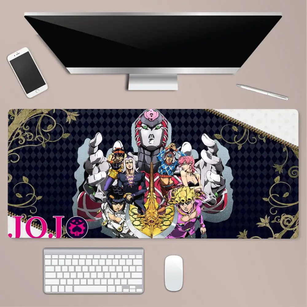 Anime J-JO-S BIZARRE ADVENTURE Mousepad Chuột Chơi Game Lớn Miếng Lót LockEdge Dày Bàn Phím Máy Tính Bàn Thảm