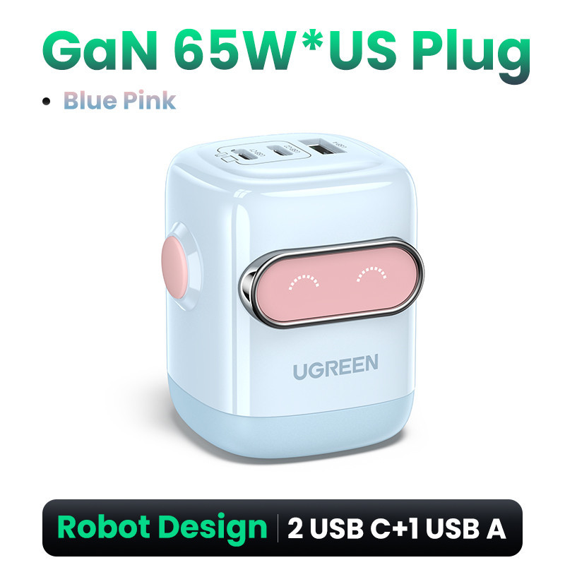 Ugreen Uno 65W 30W RbotGaN Sạc Nhanh GaN2 Sạc Nhanh RG Bộ Chuyển Đổi Nguồn USB C Nhanh Cho iPhone 15 14 13 Pro Max Samsung S24 S23 Ultra – ảnh mô tả chi tiết 2