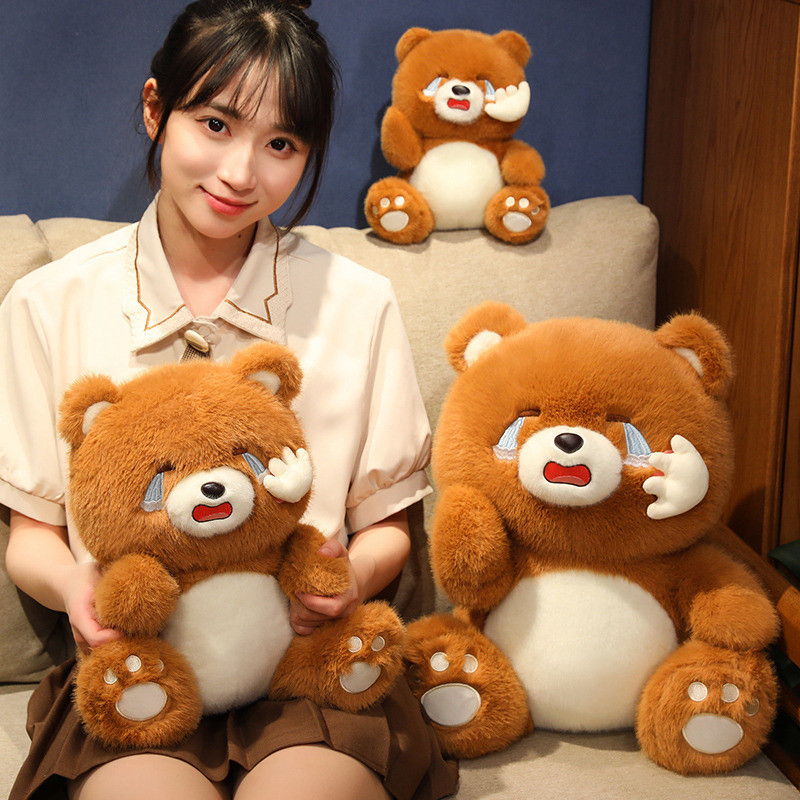 Khóc Duyên Dáng Gấu Sang Trọng Đồ Chơi Cao Cấp Pp Cotton Ngắn Sang Trọng Tuyệt Vời Trẻ Em Cho