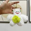 Móc khóa sang trọng đầy màu sắc Furry Yeti sang trọng Trang trí túi búp bê quái vật dễ thương