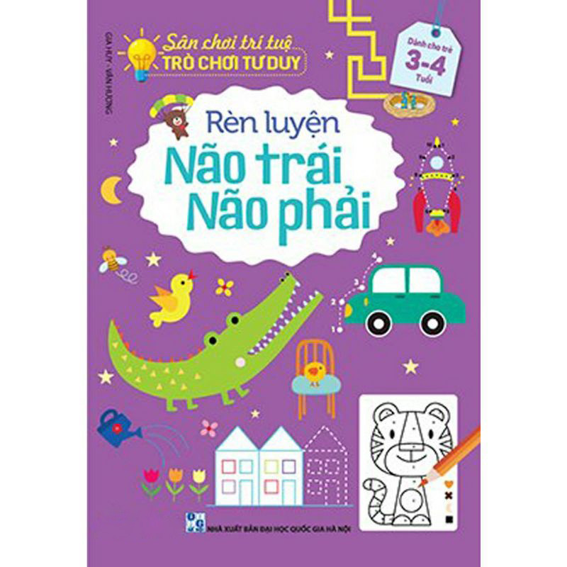 Mô tả Sách - Sân Chơi Trí Tuệ Rèn Luyện Não Trái Não Phải Cho Bé Từ 3-6 Tuổi - 4