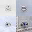 Nhẫn hình bầu dục sang trọng có phụ kiện thời trang và phong cách dát siêu nhỏ Zircon