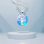 Vòng cổ mặt dây chuyền họa tiết cây tinh tế màu bạc cổ điển với Cabochon thủy tinh thủ công đẹp