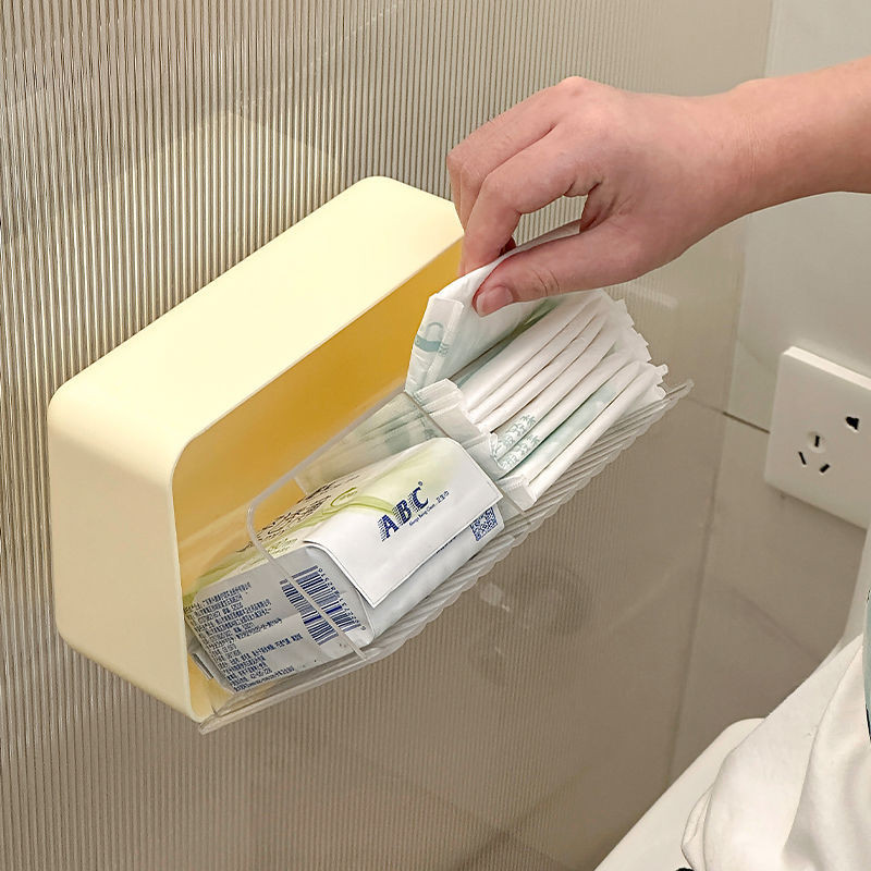 Băng Vệ Sinh Hộp Bảo Quản Chuyên Dụng Vệ Sinh Dì Khăn Bảo Quản Dụng Cụ Tiện Dụng Treo Tường Tampon Hộp Sắp Xếp Lưu Trữ
