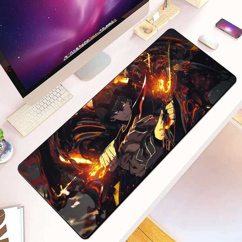 Solo Leveling Shadow King Mousepad HD In Máy Tính Game Thủ Khóa Cạnh Chống Trơn Trượt Miếng Lót Chuột XXL90x40cm Bàn Phím PC Để Bàn Pad