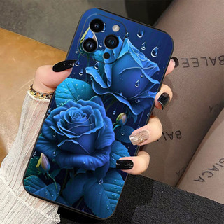 Ốp điện thoại hình hoa hồng đỏ tím cho iphone Apple 16 16E 15 14 13 12 11 Pro X XS Max XR 8 7 Plus Vỏ silicon mềm Funda Điện thoại di động