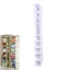 Thiết kế hiện đại đơn giản Bộ sắp xếp tủ quần áo treo 10 lớp màu be và xám để lưu trữ