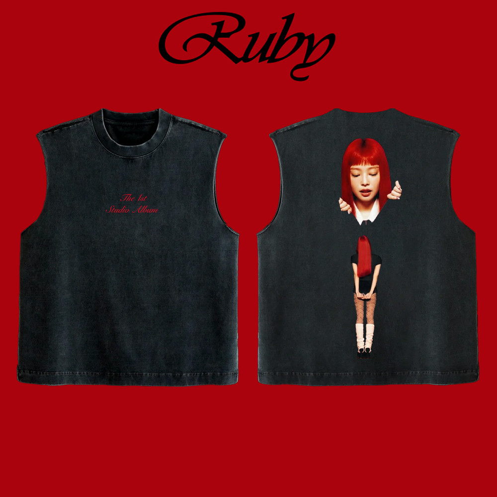 Blackpink Kpop BLACK PINK 2025 JENNIE Ruby Album Merch Rửa Cotton
