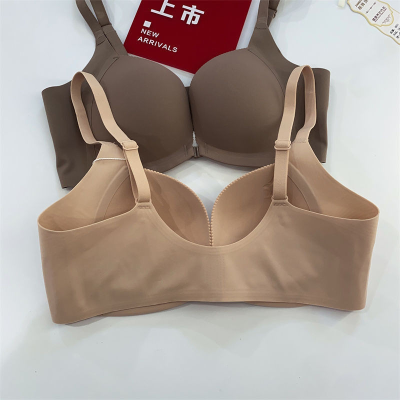 Quần Lót Liền Mạch Nữ Ngực Nhỏ Tập Hợp Để Nhìn Lớn Không Vòng Thép Nhận Ngực Hỗ Trợ Hàng Đầu Ngăn Ngừa Chảy xệ Áo Ngực