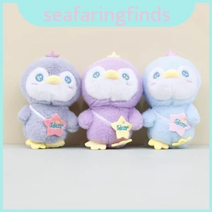 Móc khóa chim cánh cụt sang trọng quyến rũ có In hình ngôi sao nhiều màu cao 12cm
