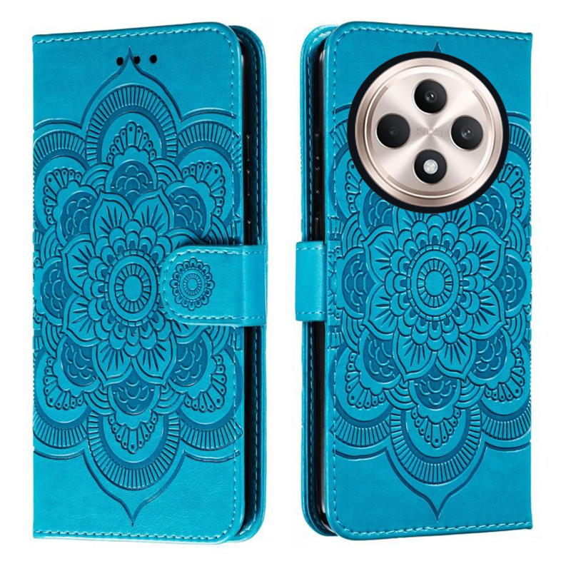Ốp Điện Thoại Da Hoa Emboss Cho OPPO Reno12 F FS 5G 4G Datura Ví Lật Sách Dành Cho OPPO Reno 12F 12 FS 5G 4G Bao Funda