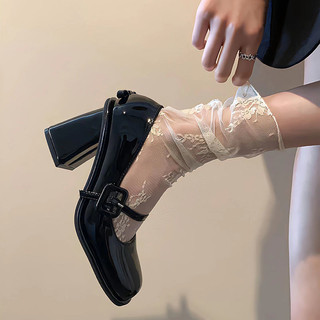 Tất lưới ren cho nữ mùa hè mỏng trắng giữa bắp chân dễ thương jk vớ pha lê bê lưới vớ