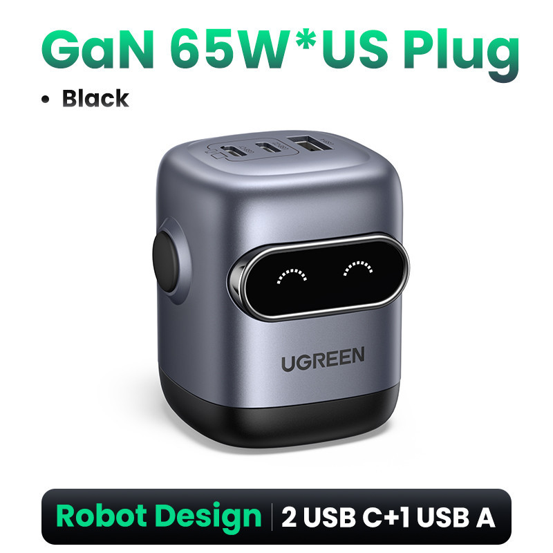Ugreen Uno 65W 30W RbotGaN Sạc Nhanh GaN2 Sạc Nhanh RG Bộ Chuyển Đổi Nguồn USB C Nhanh Cho iPhone 15 14 13 Pro Max Samsung S24 S23 Ultra – ảnh mô tả chi tiết 1