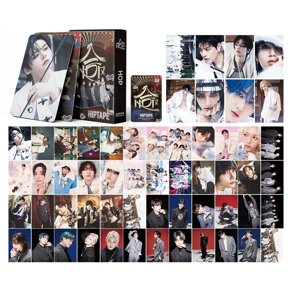 Linxx 55 Chiếc Stray Kids HOP Album LOMO Cards Kpop Boy Group Fan Collectibles Photocards Bưu Thiếp Merch Bộ Quà Tặng