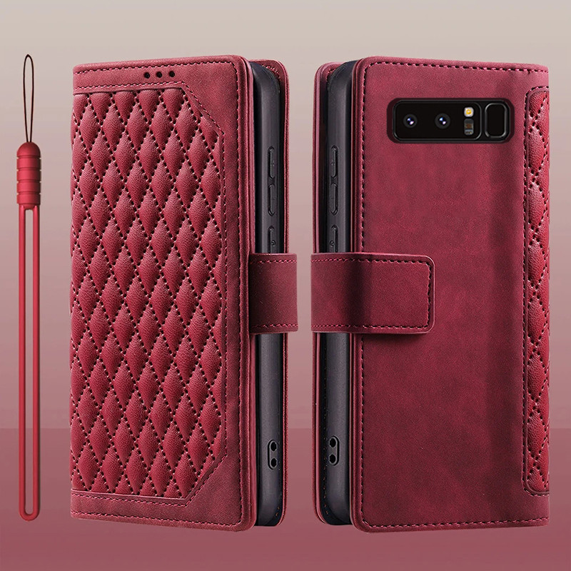 Dành Cho Samsung Galaxy Note 8 Note8 SM-N950F Lật Da Đựng Thẻ Sách Ví Đứng Bảo Vệ Toàn Diện Dành Cho Samsung Galaxy Note 8 Vỏ Điện Thoại