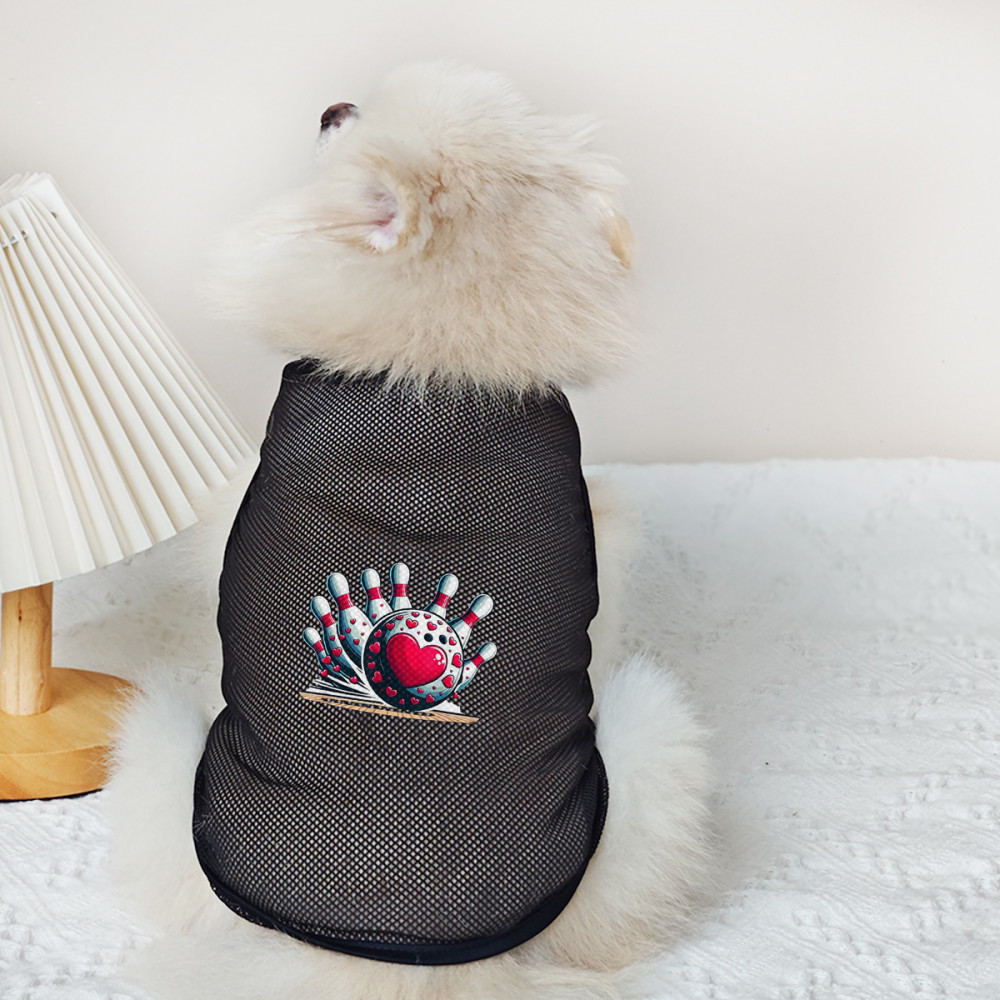 ✨ Hàng MỚI ✨ S-2xl Thú Cưng Lãng Mạn Thời Trang Lưới Áo Vest Ngày Lễ Tình Nhân Thoải Mái Quần Áo Cho Chó