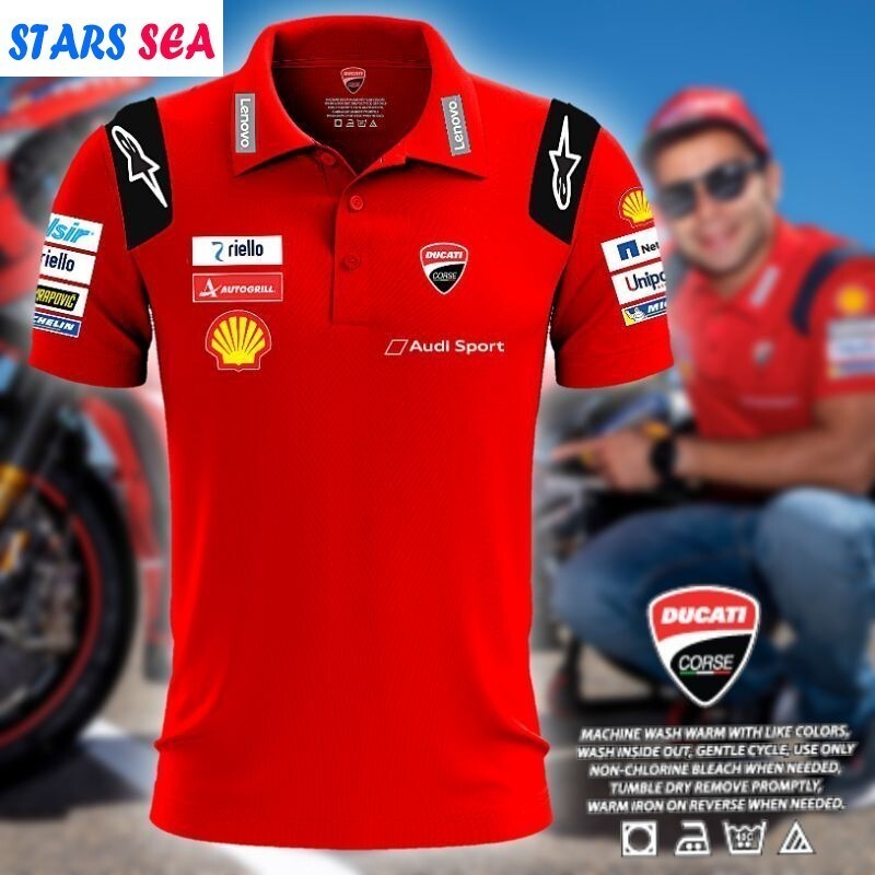 DUCATI CORSE MOTO Gp T-Shirt Valentino Rossi D46 Équipe Neuf EUR 37,71