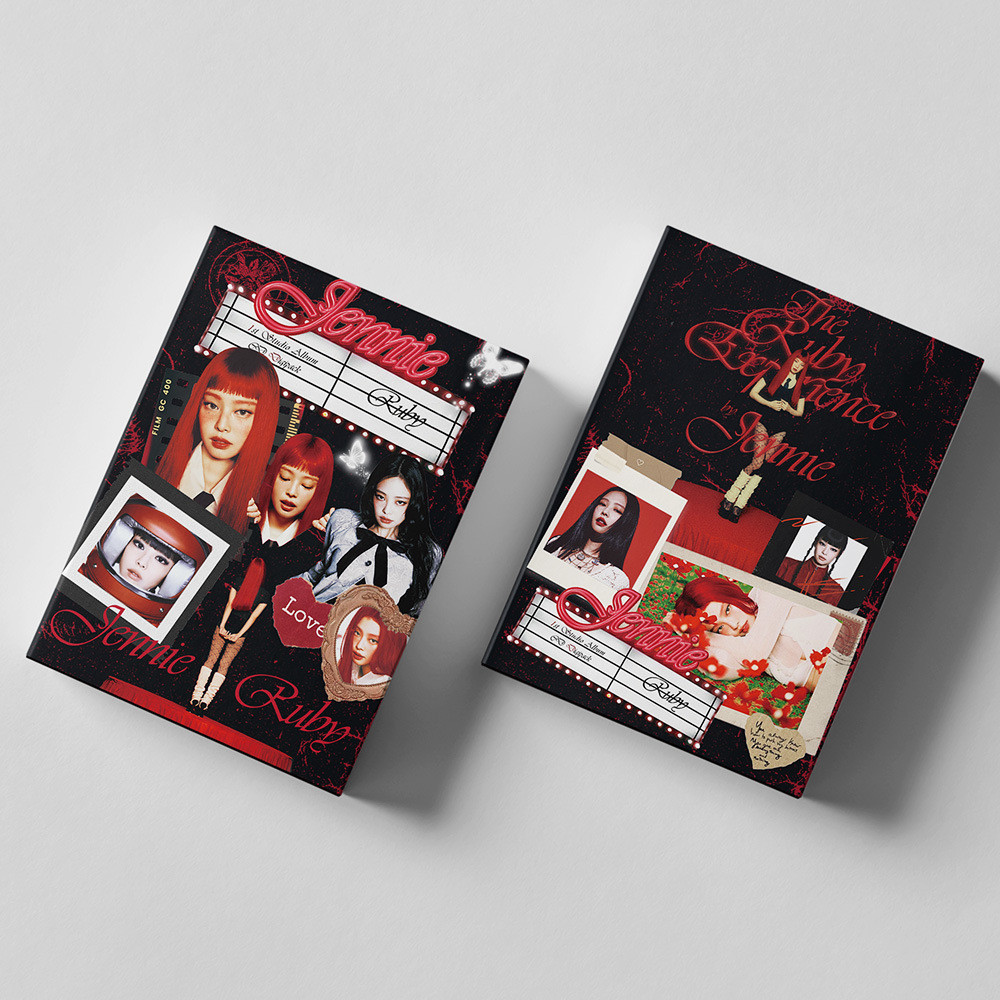 Linxx 55 Chiếc Blackpink Ruby Jennie Solo LOMO Thẻ Ảnh K-Pop Girl Group Fan Sưu Tập Thẻ Hỗ Trợ Có Album Lưu Trữ Cho Kpop Merch