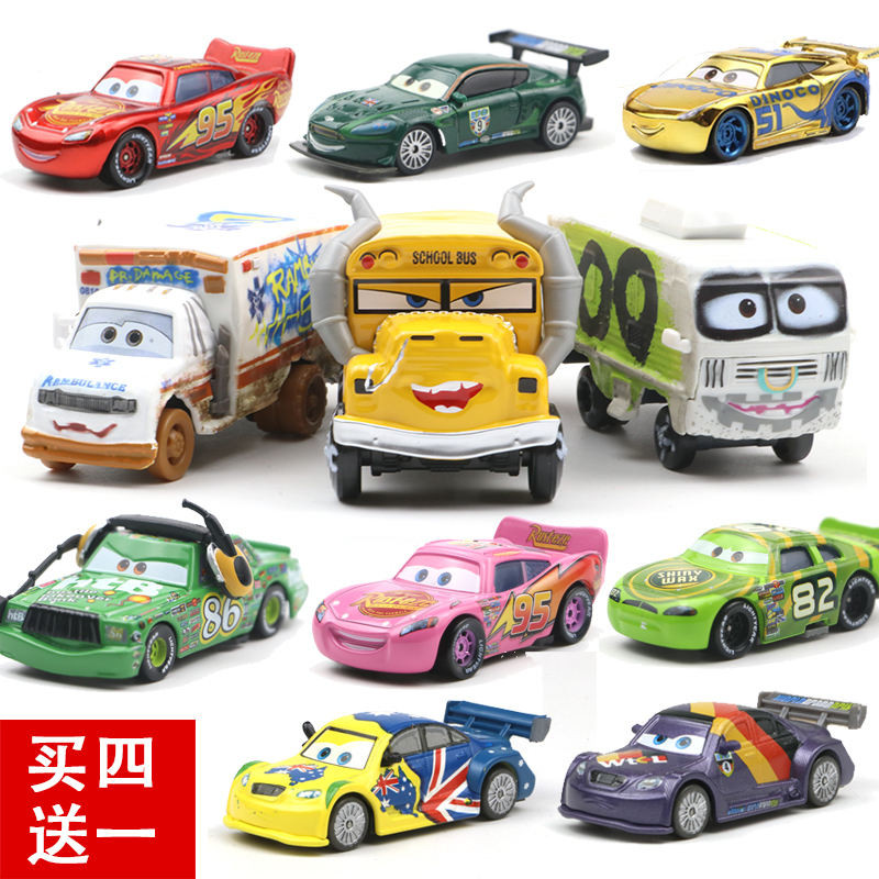 Car Story 3 Racing Car McQueen Die Tooth Cool Sister Mr Kết hợp xe đồ chơi trẻ em hợp kim Avi hủy diệt