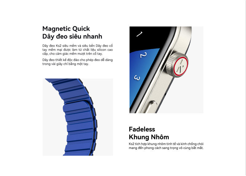 Mô tả Đồng hồ thông minh Kieslect KS 2 | 2.01inch | Ultra AMOLED | 300mAh | Nghe gọi trực tiếp |Hàng Chính Hãng - 2