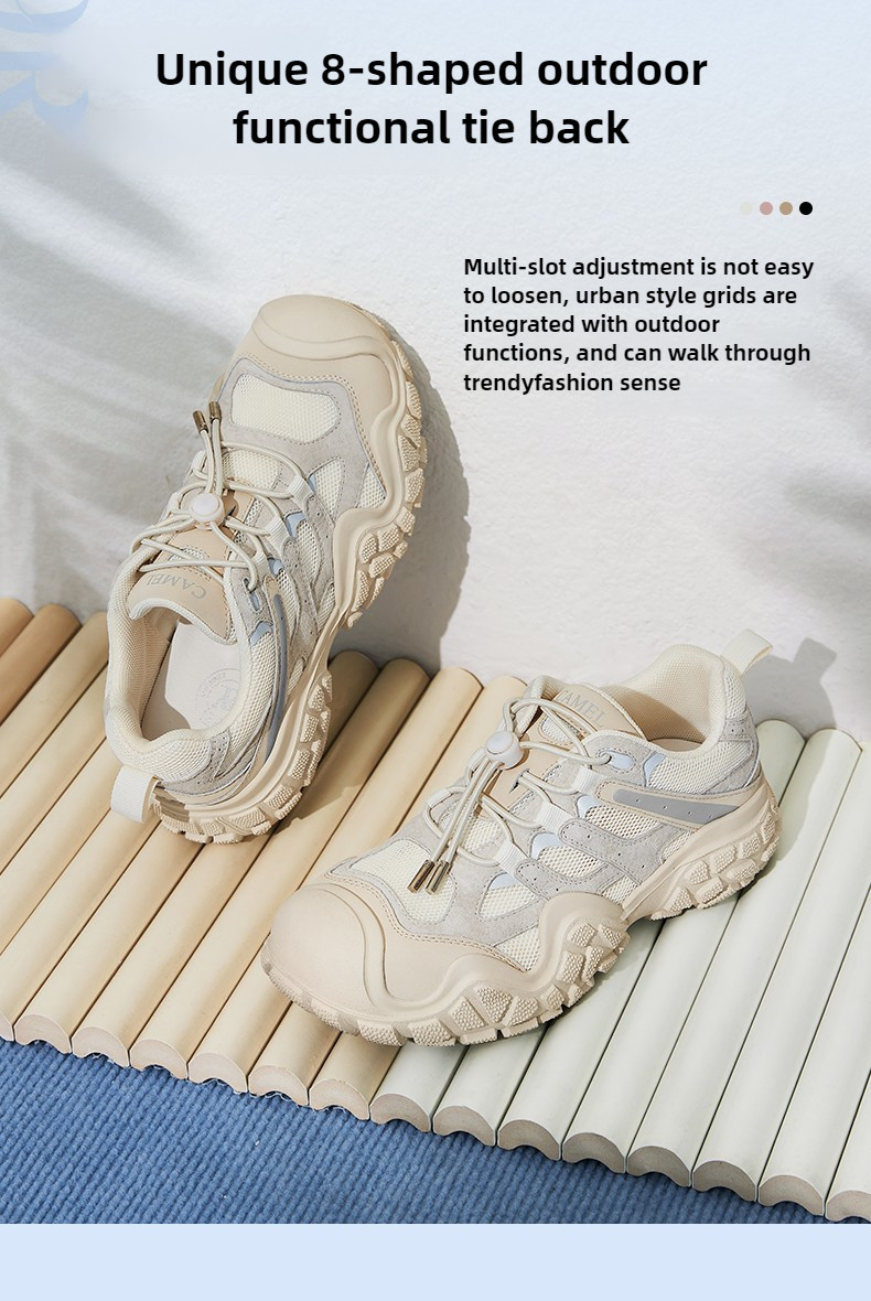 Mô tả Camel CROWN Giày thường ngày dành cho nữ Giày đi bộ ngoài trời Giày bố dễ thương xấu xí - 6