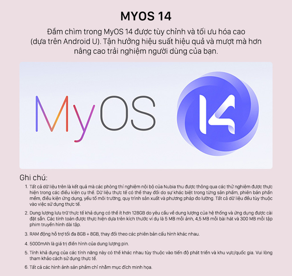 Mô tả Điện thoại Nubia V70 Design 8GB/128GB I Pin 5000mAh I Camera 50mp I 6.7" 120Hz I Hỗ trợ NFC - Hàng Chính Hãng - 10