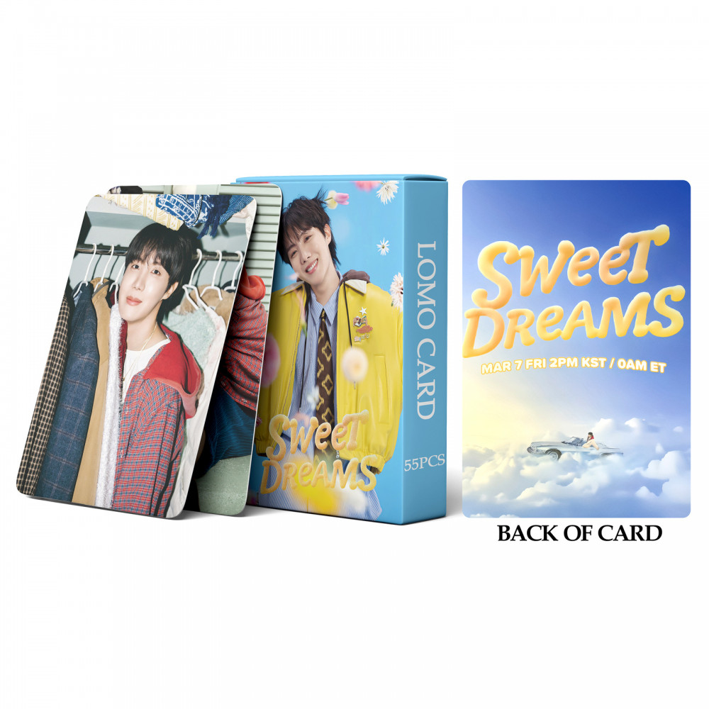 Linxx 55 Chiếc BTS J-HOPE SWEET DREAMS LOMO Thẻ Ảnh K-Pop Boy Group Fan Sưu Tập Thẻ Hỗ Trợ Có Album Lưu Trữ Cho Kpop Merch Collectibles Phụ Kiện
