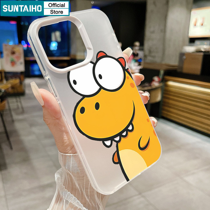 Mô tả Suntaiho Ngộ nghĩnh Hoạt Hình Độc Đáo Họa Tiết Rồng Trong Suốt Mờ Dành Cho Iphone 11 12 13 14 15 16 Pro Max IP 7 8 Plus Iphon X Xs XR Xs Max TPU Silicon Mềm Cao Cấp Chống Sốc Ốp điện thoại - 6