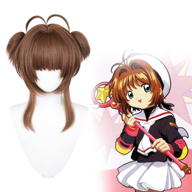 Cosplay Tóc Giả Cao Cấp Dành Cho Nữ Lấy Cảm Hứng Từ Kinomoto Chịu Nhiệt Sakura