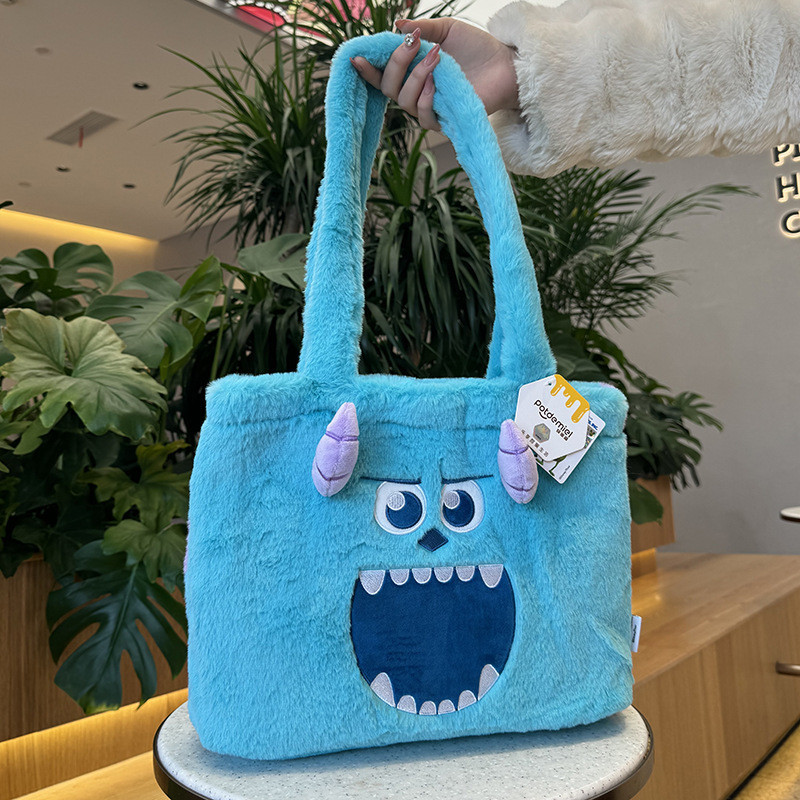 Túi Stitch Sang Trọng Đáng Yêu Với Dung Tích Lớn Woody Thu Đông Sang Trọng Túi Đeo Vai Đơn Sullivan Tote Túi Sách