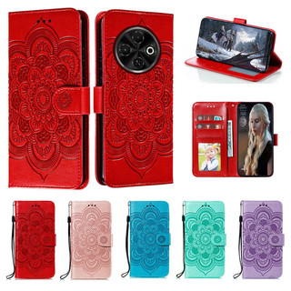Ốp Điện Thoại Da Hoa Emboss Cho Tecno Spark 30 Pro 30C 5G 4G KL5 KL6 KL7 KL8 Pova 6 Neo 5G Datura Ví Flip Book Case Cover Funda