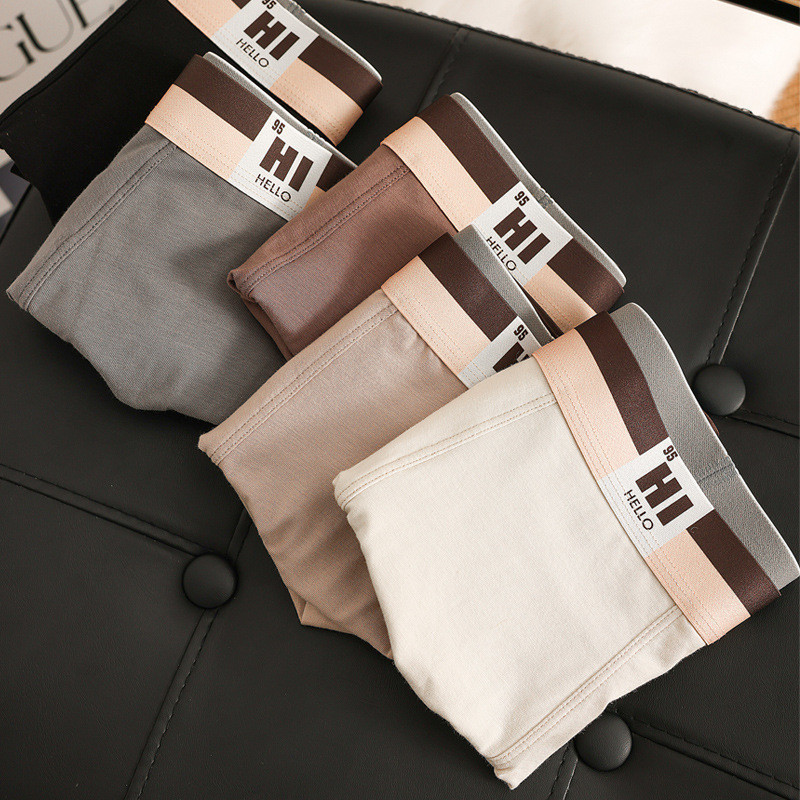 Mô tả Ecmn Nam Morandi Màu Quần Short Boxers Kháng Khuẩn Đáy Quần Lót Thoáng Khí Mềm Mại Và Thân Thiện Với Da Liền Mạch Plus Kích Thước Quần Lót - 7