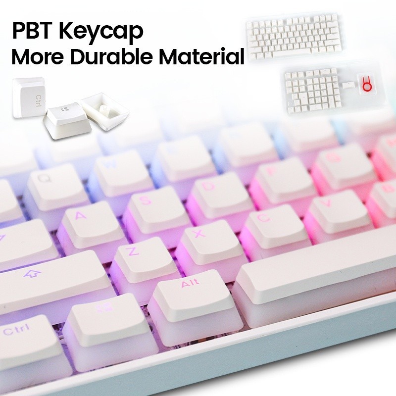 Mô tả Pbt Pudding Trọn Bộ Keycaps Thích Hợp Cho Royal Kludge Tất Cả Các Bàn Phím, Tất Cả Trong Nhiều Màu Tự Làm - 7